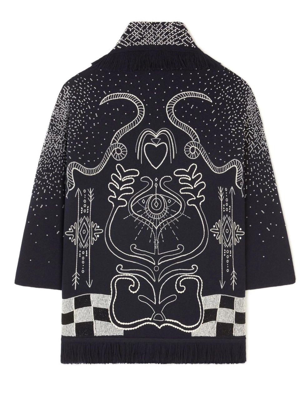 Affordable Alanui virgin-wool cardigan Women bead-embellished 0720